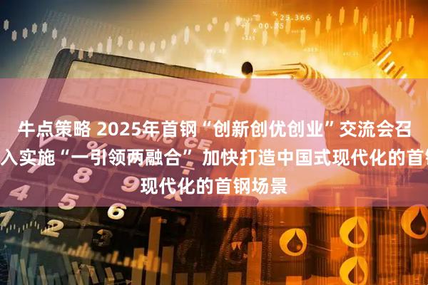 牛点策略 2025年首钢“创新创优创业”交流会召开 | 深入实施“一引领两融合” 加快打造中国式现代化的首钢场景